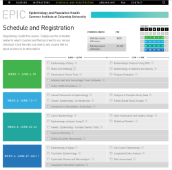 schedule page