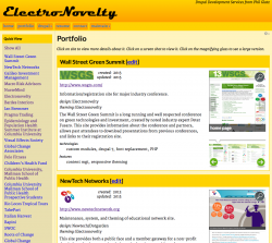 portfolio page (older version)