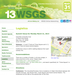 logistics page